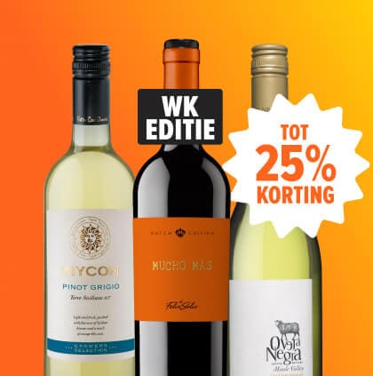 Wijn deals met korting tot 25%